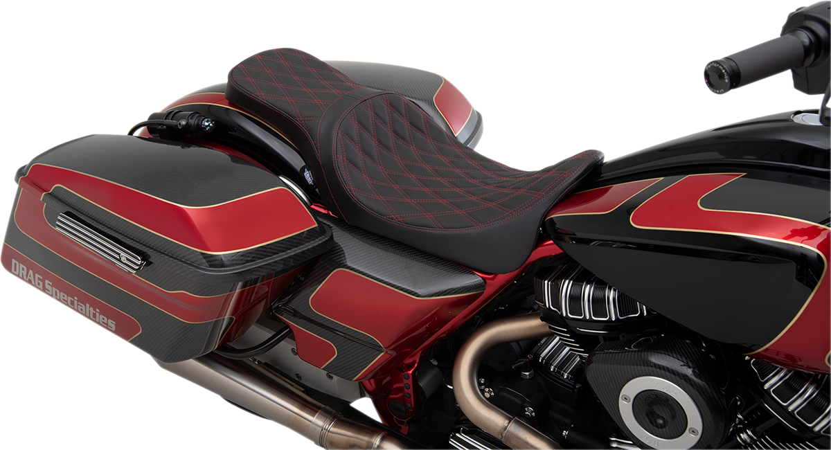 Predator 2-Up Seat - Double Diamond - Red Stitching - FL '08-'23 [0801-1272] - Image 3