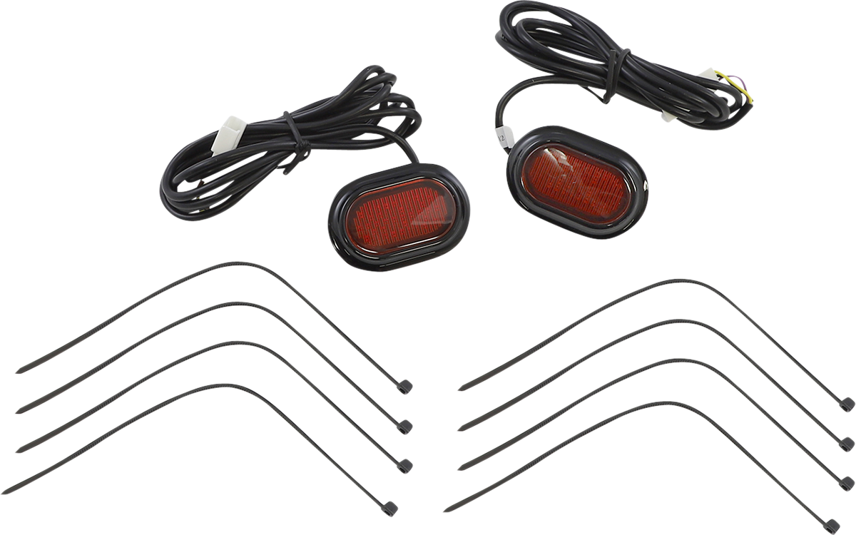 PLUGZ™ Antenna Grommet Lights - Antenna Grommet Light - Red Lens - Black [2040-2744]