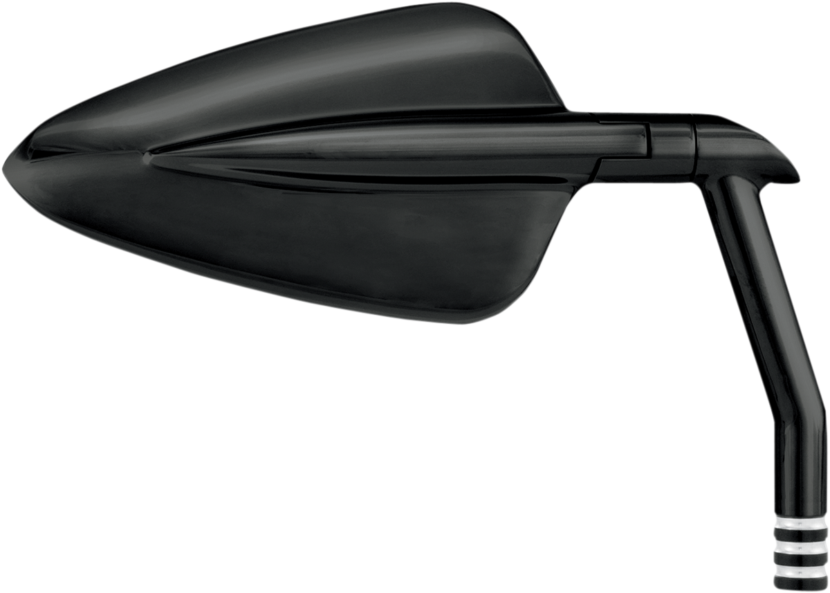 Vision Series Mirror - Mirror - Vision - Arrow XL - Side View - Triangle - Black/Contrast Cut - Left/Right [0640-0731]