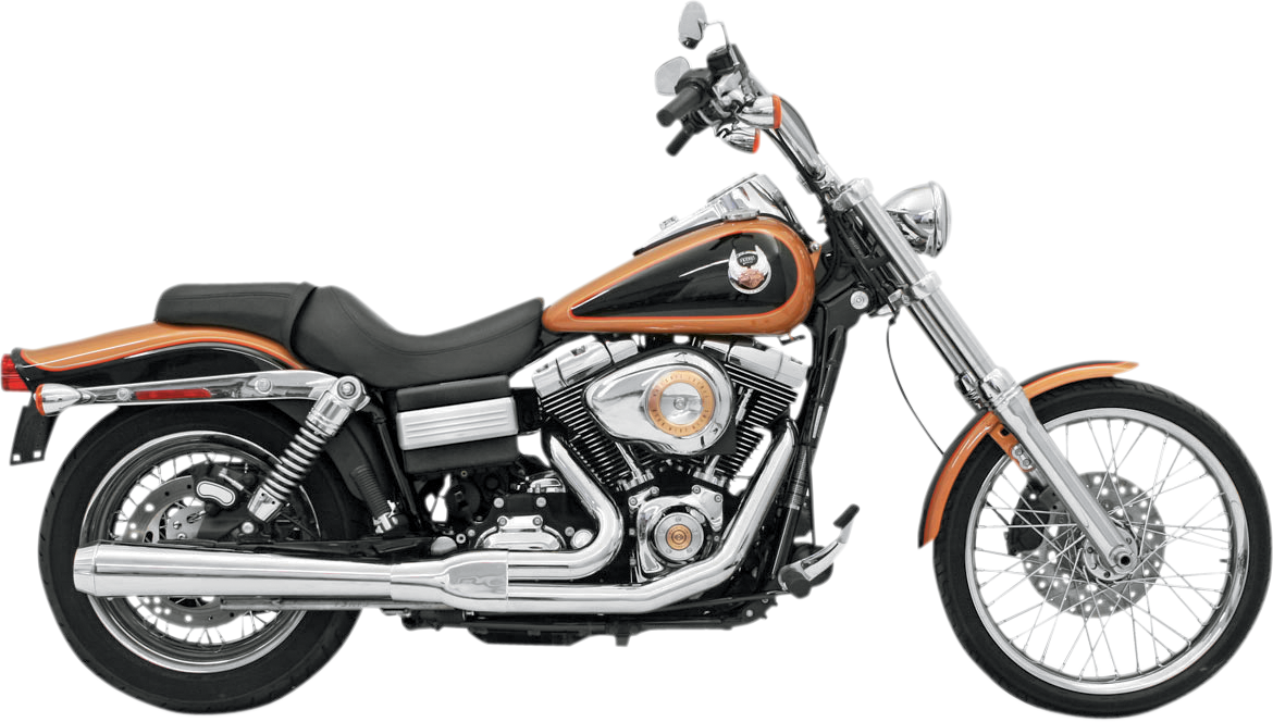 Road Rage 2:1 Exhaust System - Road Rage Exhaust - Chrome - Long - '06-'17 FXD [1800-1160]