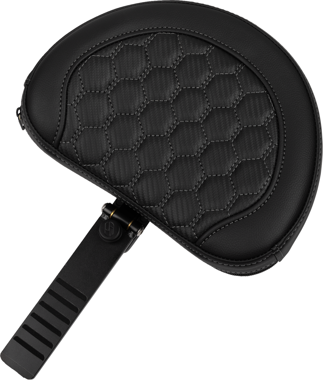 Roadsofa™ Extended Reach Seat - with Backrest - Honeycomb - Dark Gray Stitch - FLTR/FLHX '23-'24 [0801-1764] - Image 3