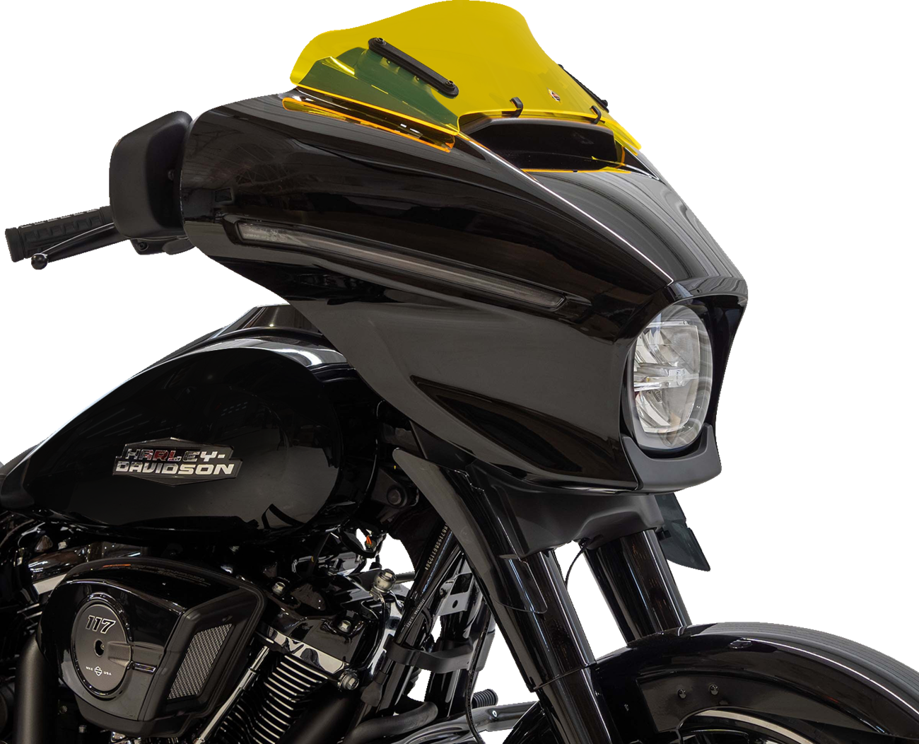 Ice Flare® Windshield - 6-1/2" - Yellow Ice - FLHX [2310-0948] - Image 2