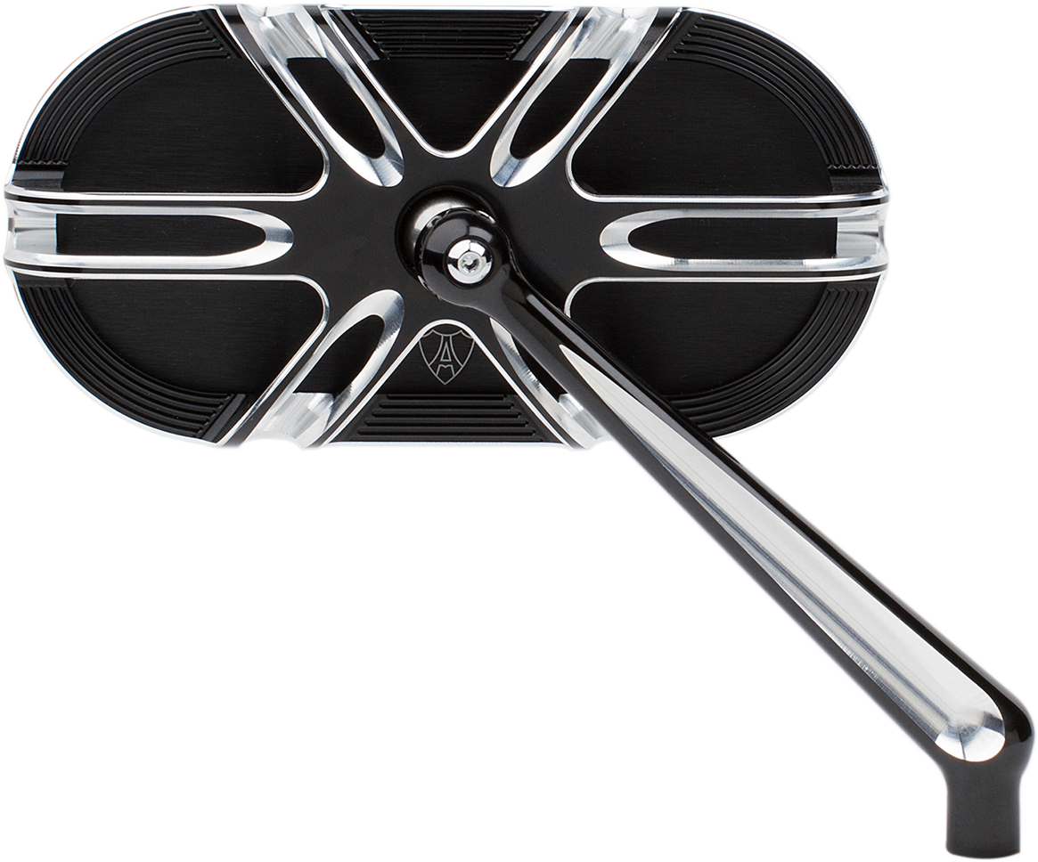 Caged Series Mirror - Mirror - Side View - Caged Series/Deep Cut - Black - Right [0640-1207]
