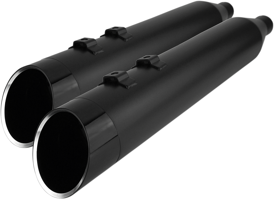 4-1/2" HP-Plus® Slip-On Mufflers - Black with Edge - Touring [1801-1447] - Image 2