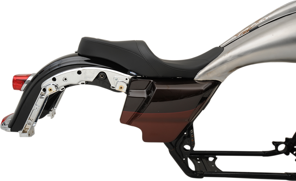 Low Profile Touring Seat - Low Touring Seat - Solar Reflective - Mild Stitched - Razorback Tanks - FL '08-'23 [0801-1075] - Image 4