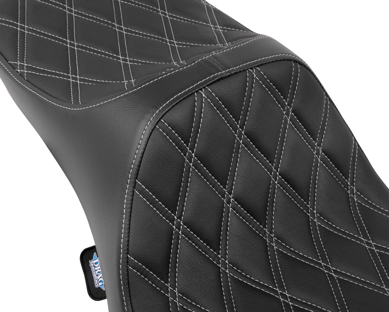 Extended Reach Predator III Seat - Predator III Seat - Extended Reach - Double Diamnd - Silver Stitching - FLH/FLT '08-'24 [0801-1924] - Image 4