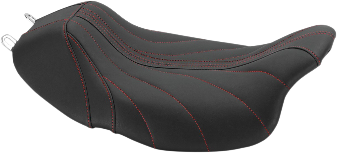 Revere Journey Solo Seat - Revere Solo Seat - Gravity - Red Stitched - FL '08-'25 [0801-1182]