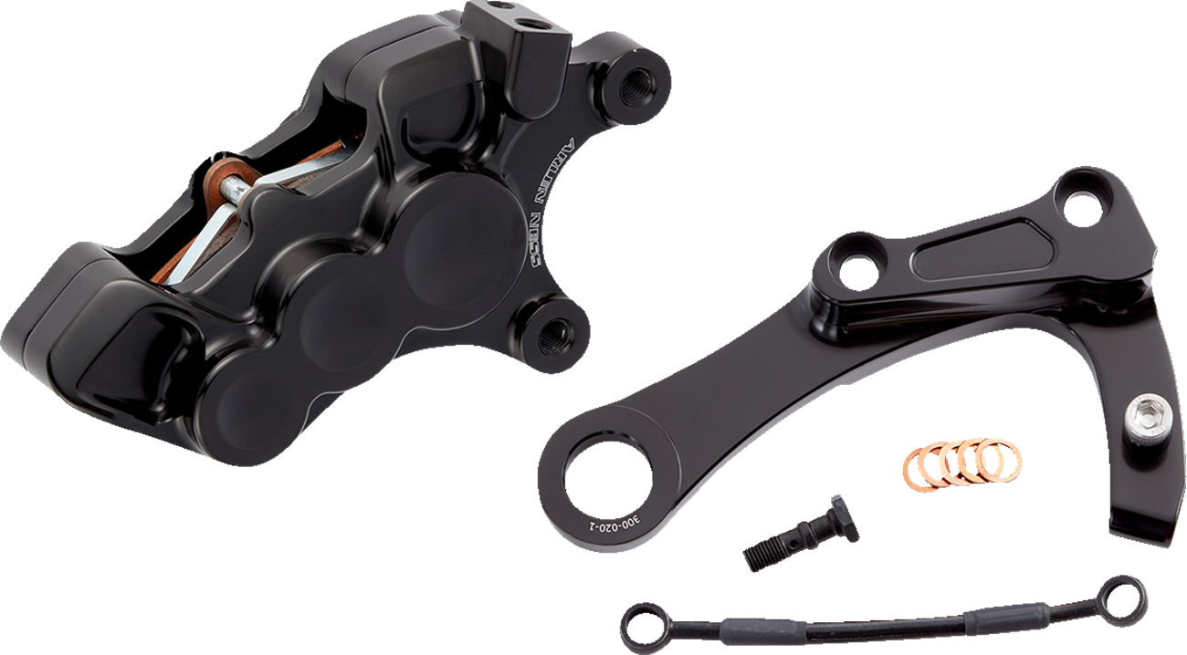 Brake Caliper - 6-Piston Caliper - Rear - Black [1701-0775]
