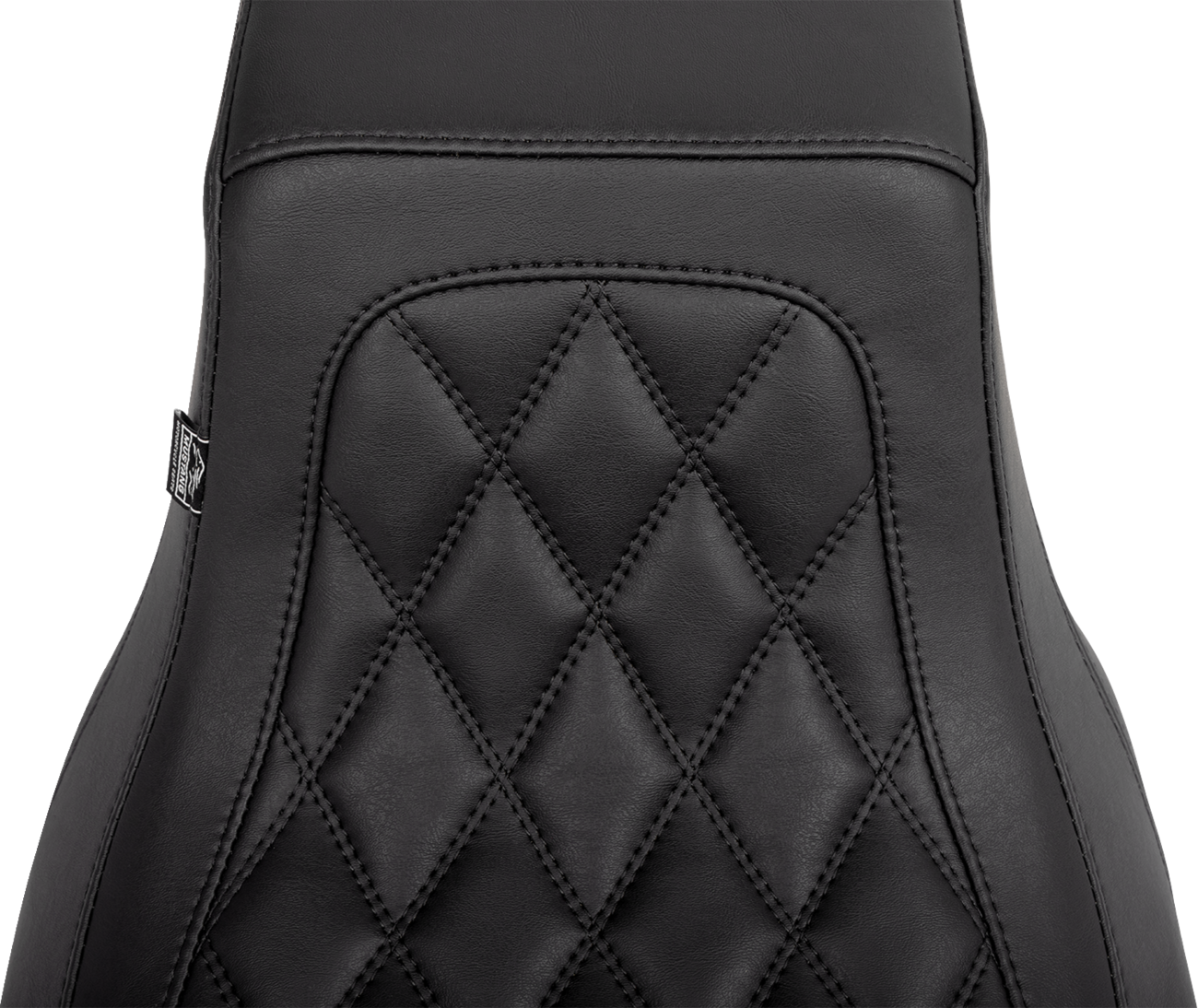 Double Diamond Squareback Seat - One Piece 2-Up Squareback Seat - Double Diamond - Smooth - FLH/FLT '23-'25 [0801-1907] - Image 2