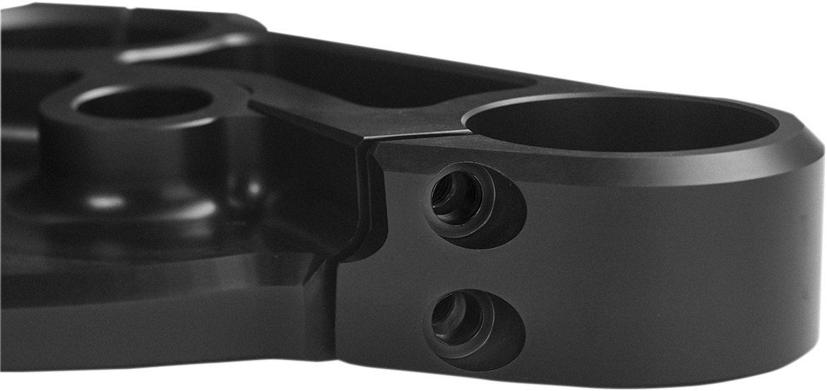 49 mm Triple Clamps - Triple Clamp - 49 mm - Upper - '14+ FLH - Black Anodized [0408-0380] - Image 2