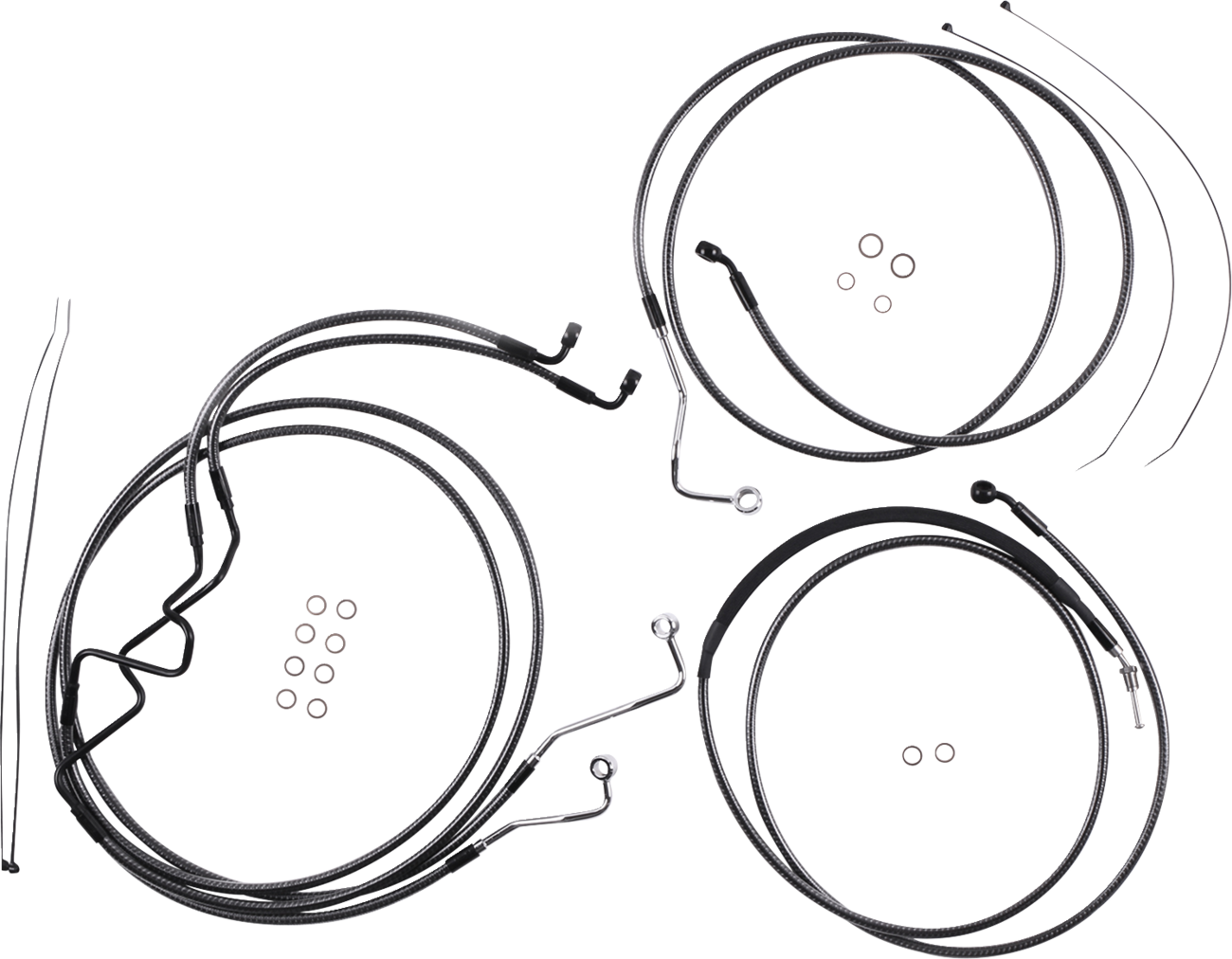 KARBONFIBR Designer Handlebar Installation Kit - 6" - '17-'20 FLTR [0610-2403]
