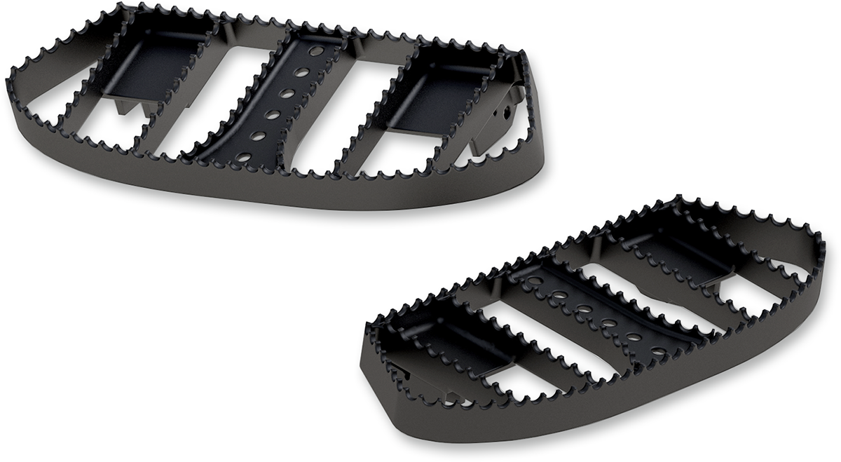MX Style Driver and Passenger Floorboards - MX Driver Floorboards - Black - FL [1621-0799]