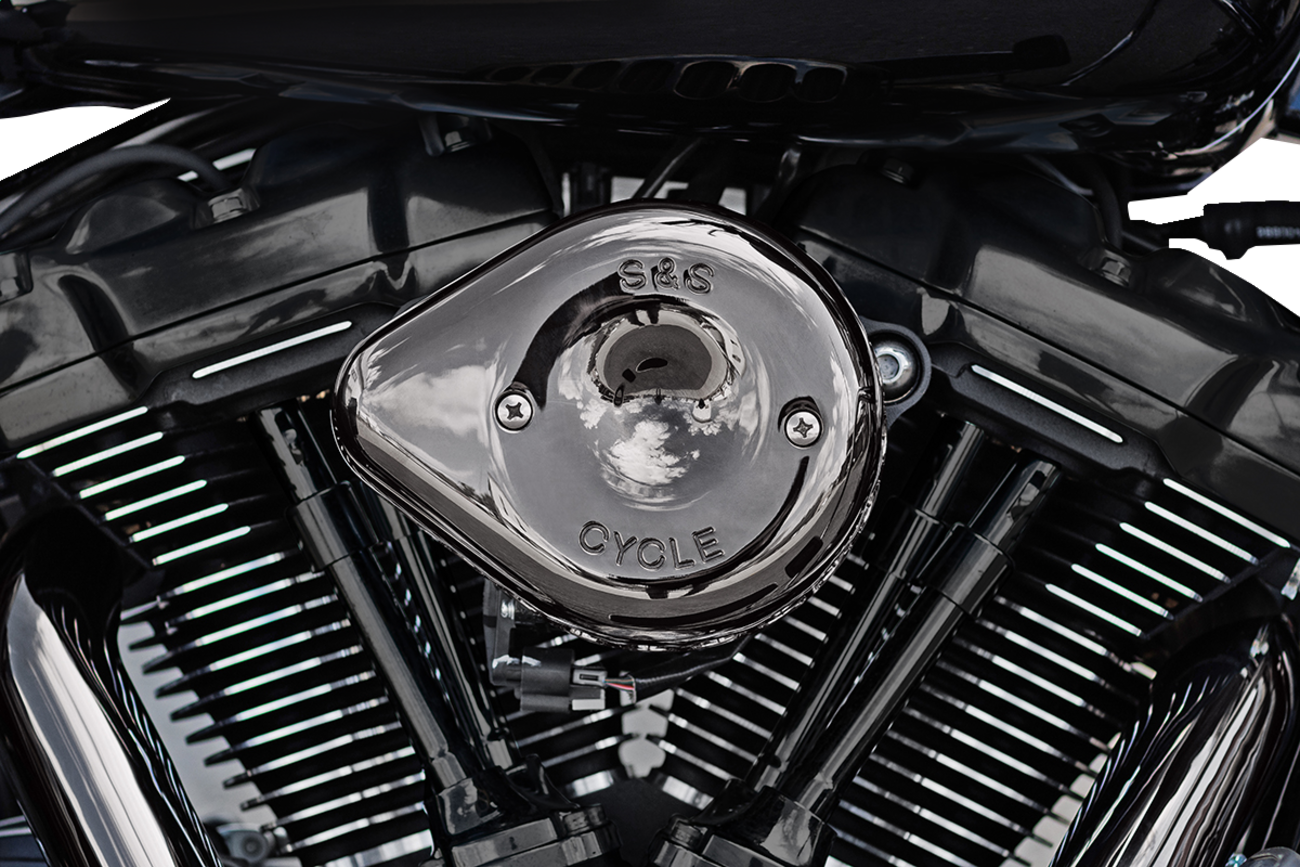 Stealth Teardrop Air Cleaner Cover - Stealth Mini Teardrop Air Cleaner Cover - M8 - Lava Chrome [1014-0371]