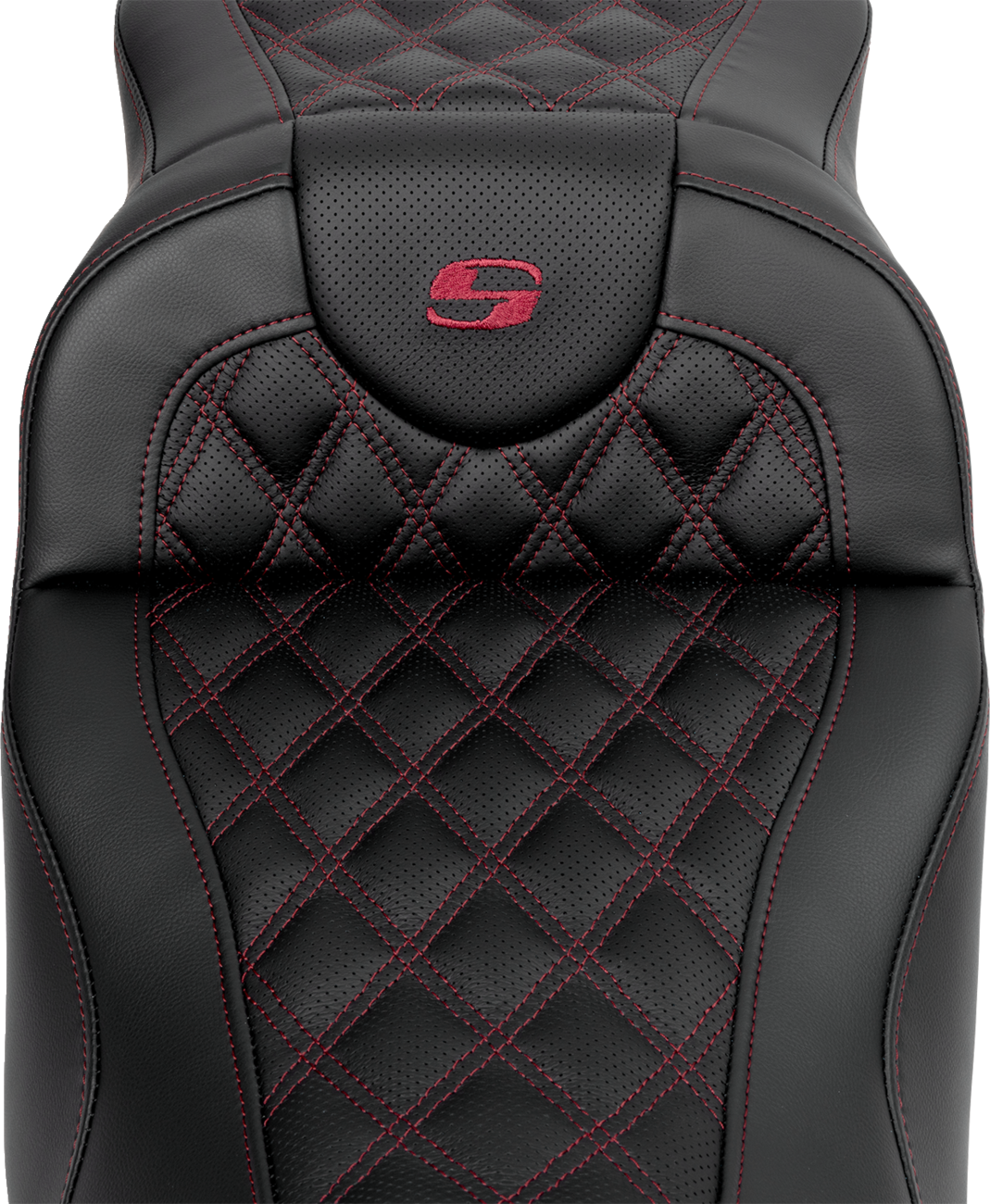 Roadsofa™ Extended Reach Seat - Lattice Stitch - Wine Berry Stitch - with Backrest - FL '08-'24 [0801-1619] - Image 4