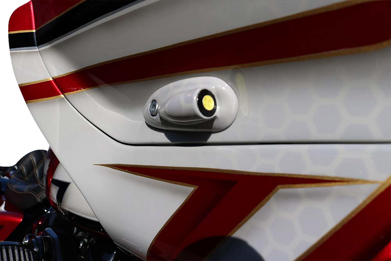 Run/Turn Signal - Amber/White - Black - Road Glide [2020-2132] - Image 3