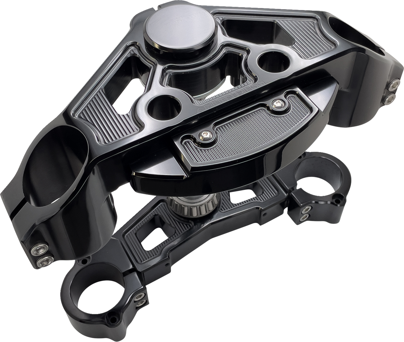 Method® (+2”) Drop Triple Tree Kits - Triple Tree - Black - + 2" [0408-0413] - Image 2