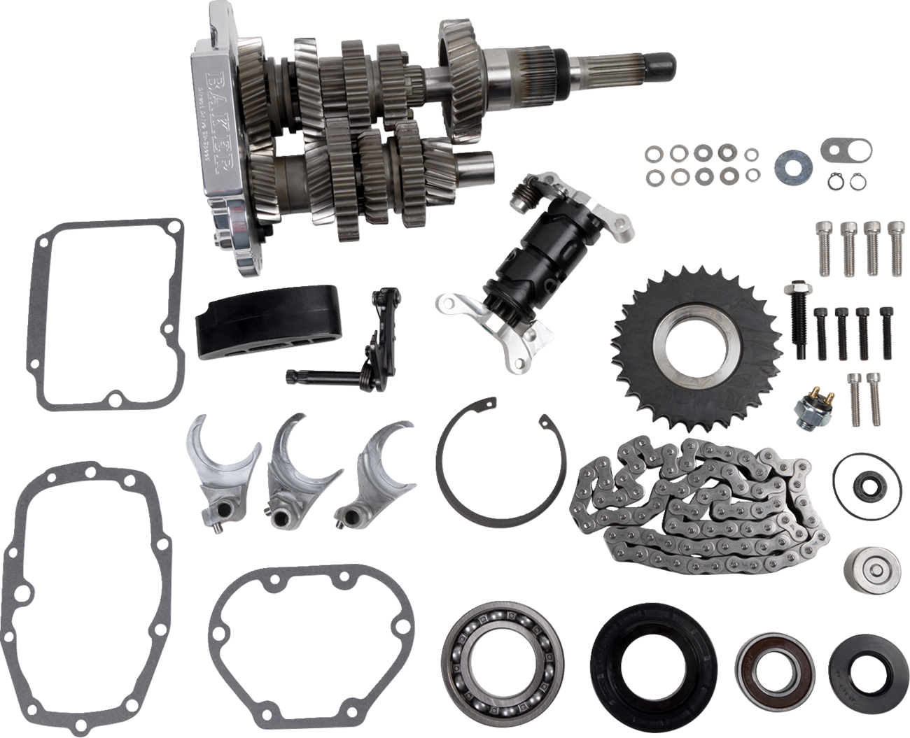 Direct Drive 6-Speed Gear Set - Direct Drive Gear Set - 6-Speed - Polished - '01-'06 Touring [1103-0046]