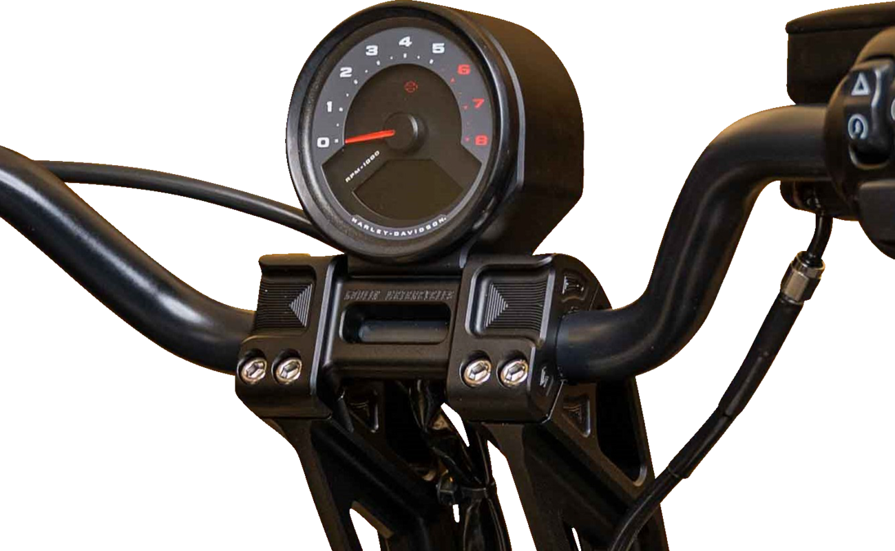 Gauge Bucket Fastback Speedometer Mount - Speedometer Gauge Bucket Mount - For Fastback Riser - Black - 3-3/8" [2210-0670] - Image 2