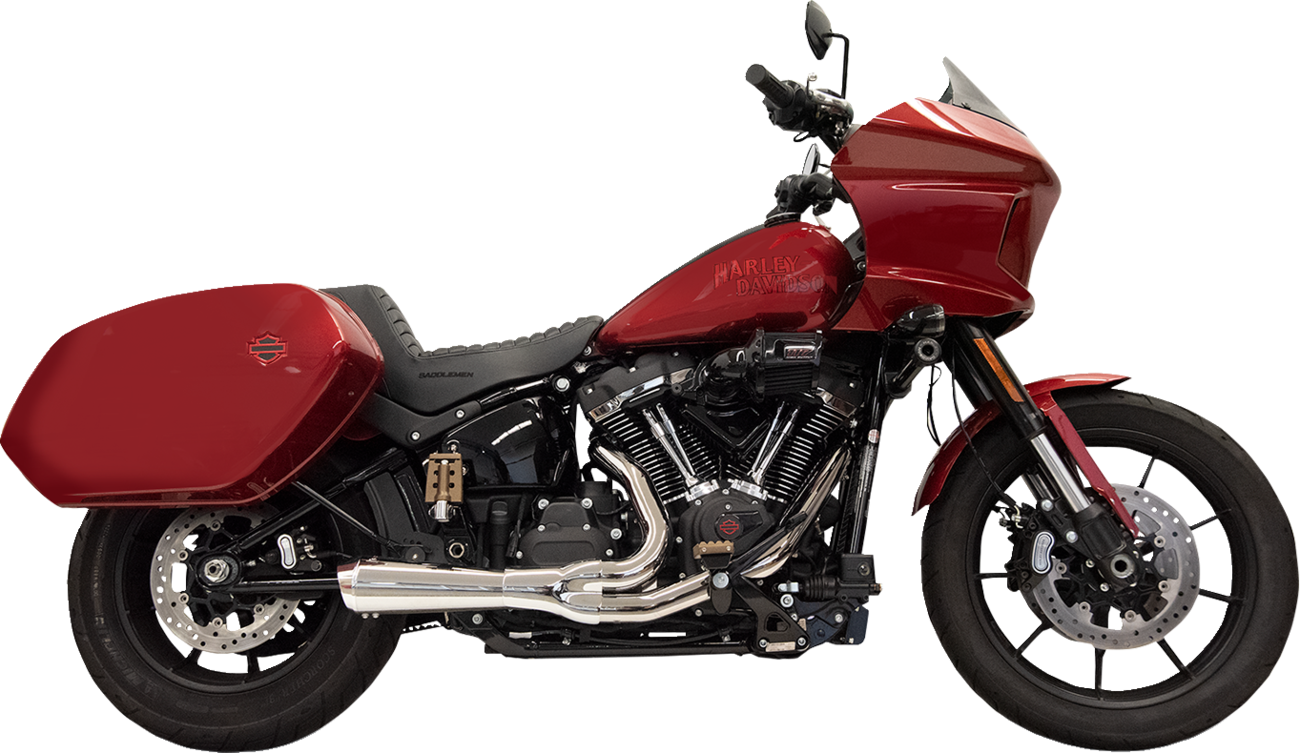 2-into-1 Ripper Exhaust System with Megaphone Muffler - Short - Chrome - M8 Softail [1800-2742]