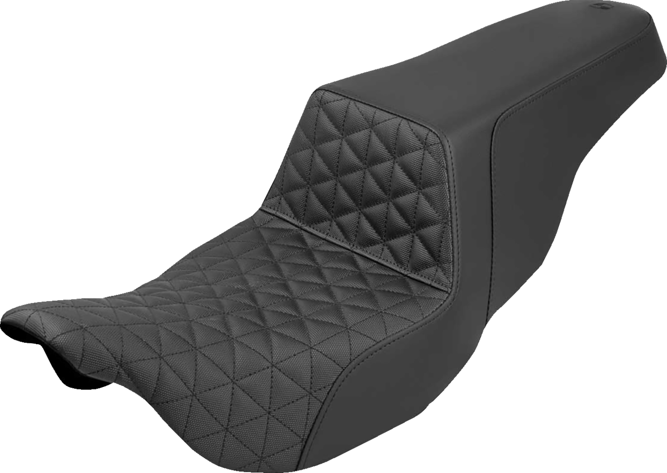 Step-Up Tri-Gripper Seat - Step-Up Seat - Tri-Gripper - Black - FLH/FLT '08-'24 [0801-2104]