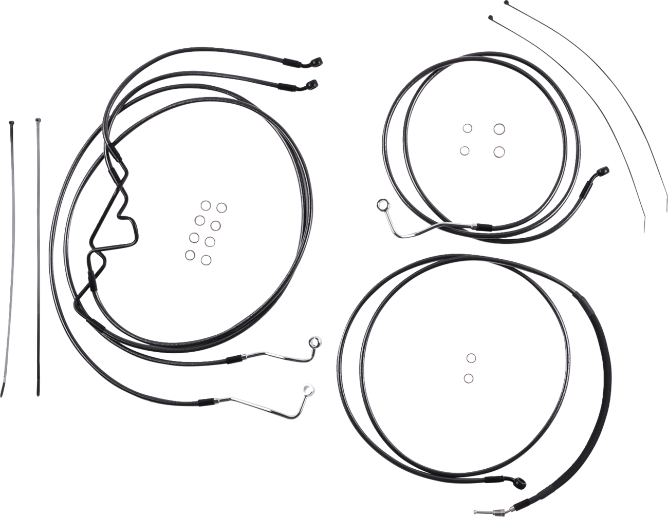 Black Pearl™ Designer Handlebar Installation Kit - 10" - '17-'20 FLTR [0610-2408]