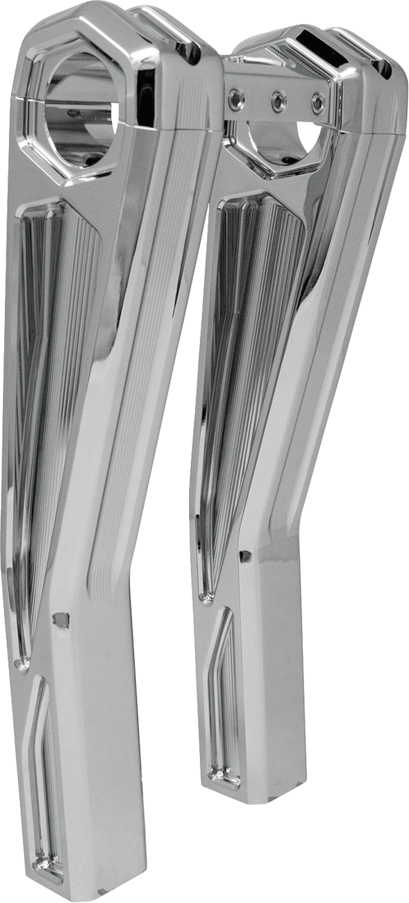 Ascent Pro Risers - Pullback - 10" - Chrome [0602-1554]