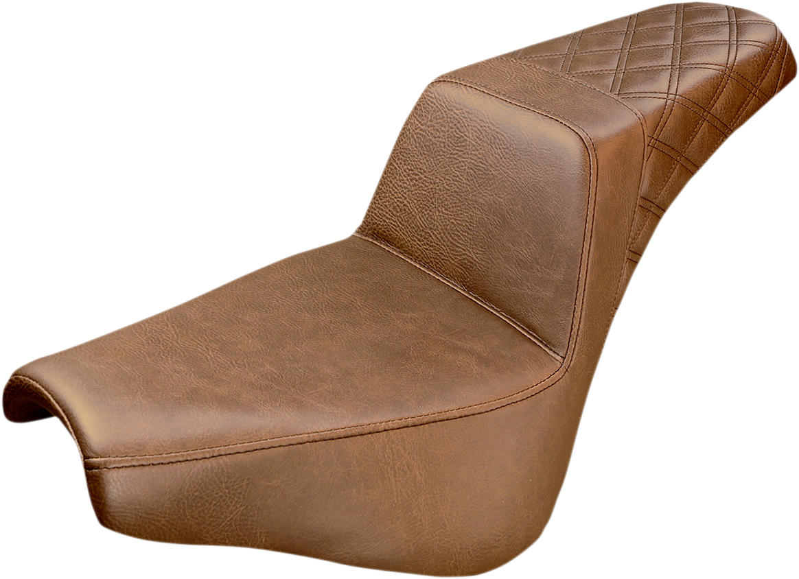 Step-Up Seat — Rear Lattice Stitch - Step-Up Seat - Rear Lattice Stitch - Brown - FX '18-'24 [0802-0965]