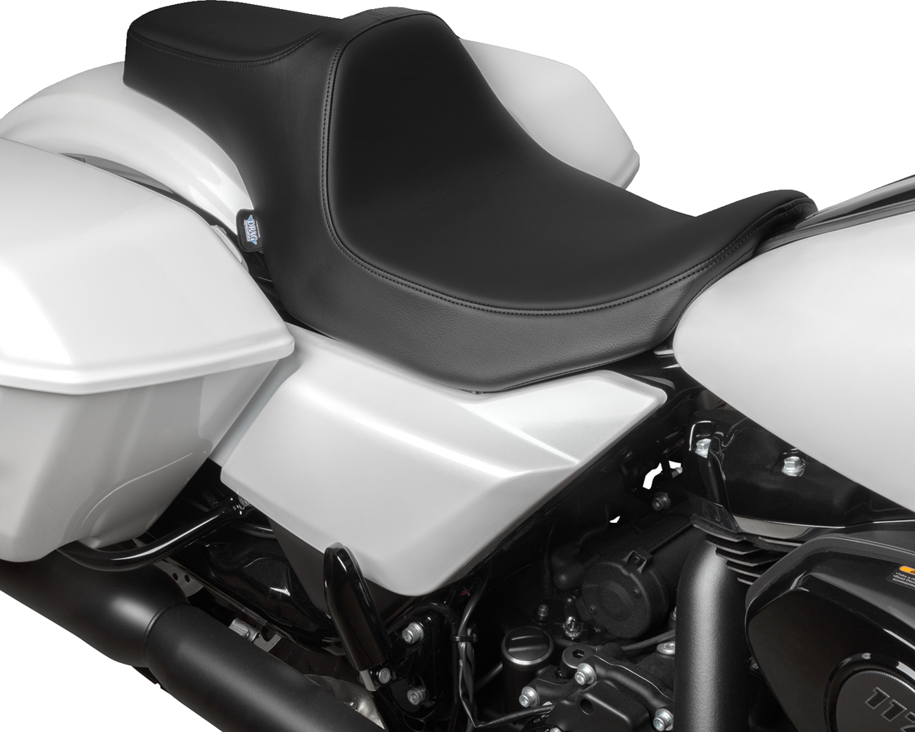 Predator III Seat - Smooth - Black Solar Leather - FLT/FLH '23-'24 [0801-1921] - Image 4