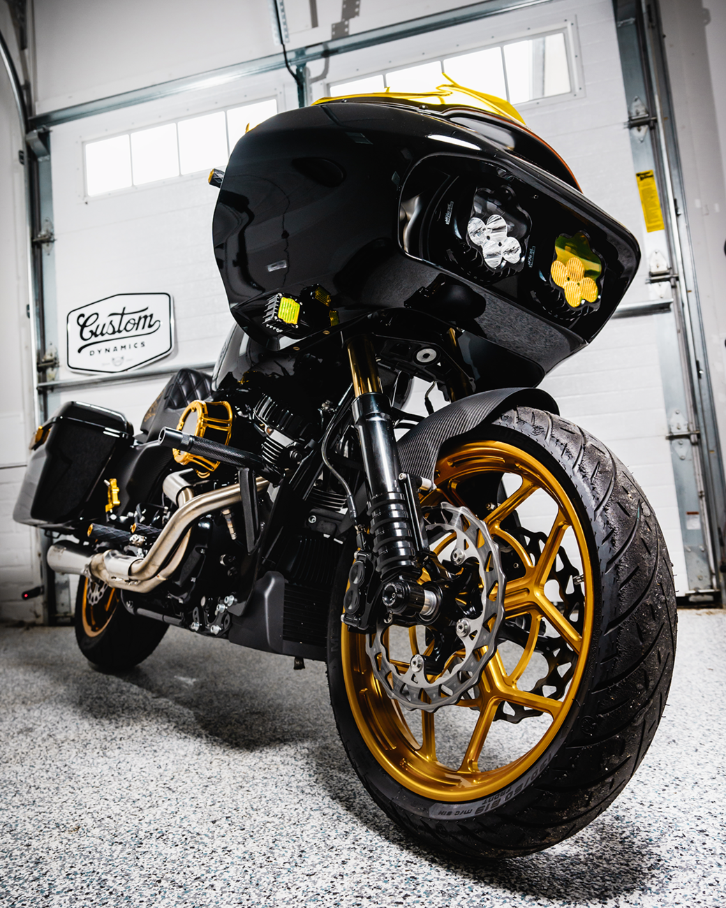 Shark Demon® LED Turn Signals - LED Turn Signals - Black -Yellow Lens - Road Glide [2020-2215] - Image 2