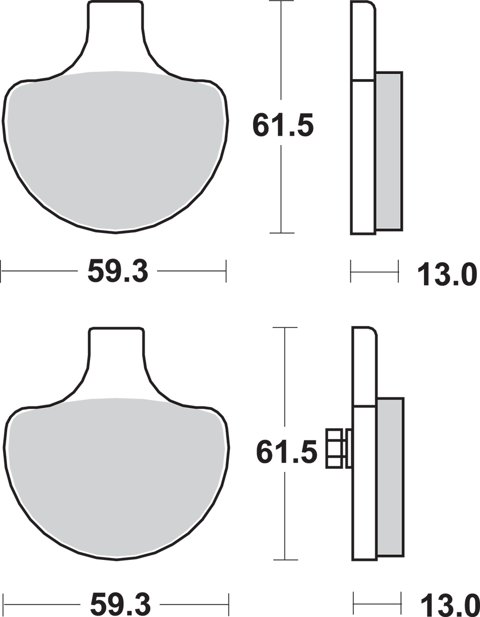 Sintered Metal Harley/Buell Brake Pads - Sintered Brake Pads - Harley-Davidson [1721-1761] - Image 2