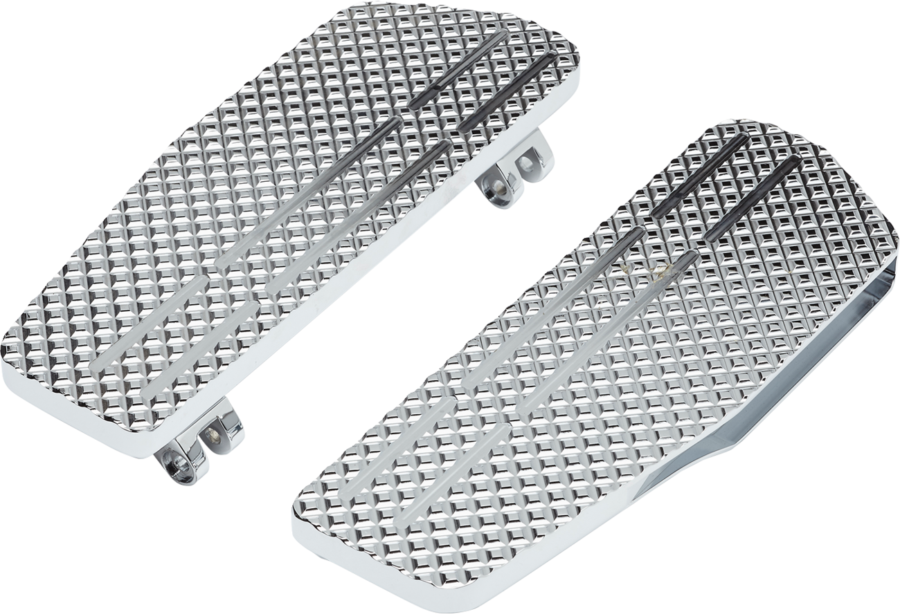 County Line Floorboards - County Line Billet Floorboards - Chrome - FL [1621-1134]