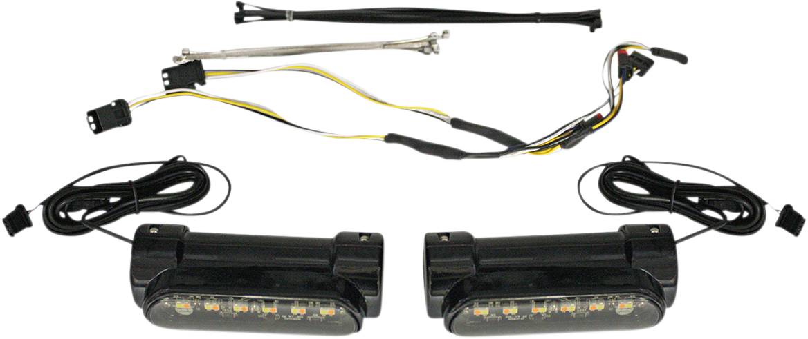 Dynamic Engine Guard LEDs - Engine Guard Light - Black - FLH [2040-2527] - Image 2