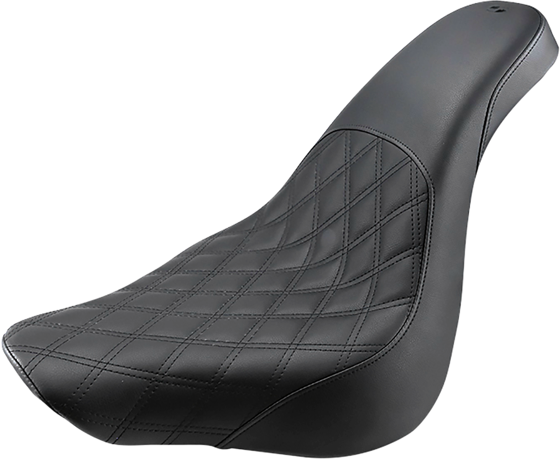 Profiler™ Lattice Stitch Seat - Profiler Seat - Front Lattice/Rear Smooth - Black - FL/FX '18-'23 [0802-1287]