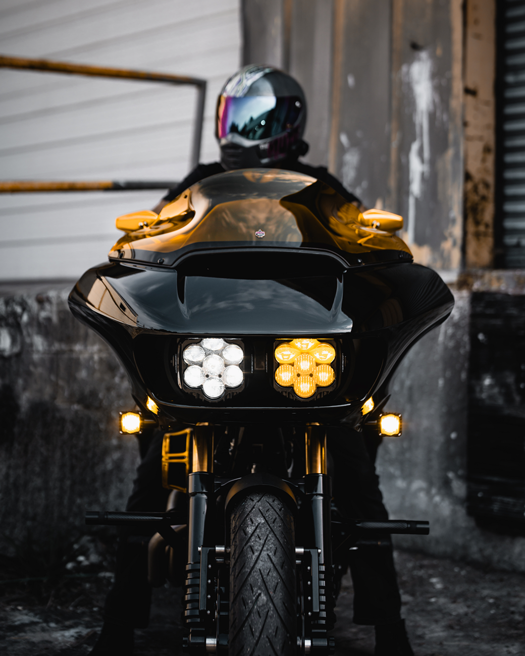 Shark Demon® LED Turn Signals - LED Turn Signals - Black -Yellow Lens - Road Glide [2020-2215] - Image 4