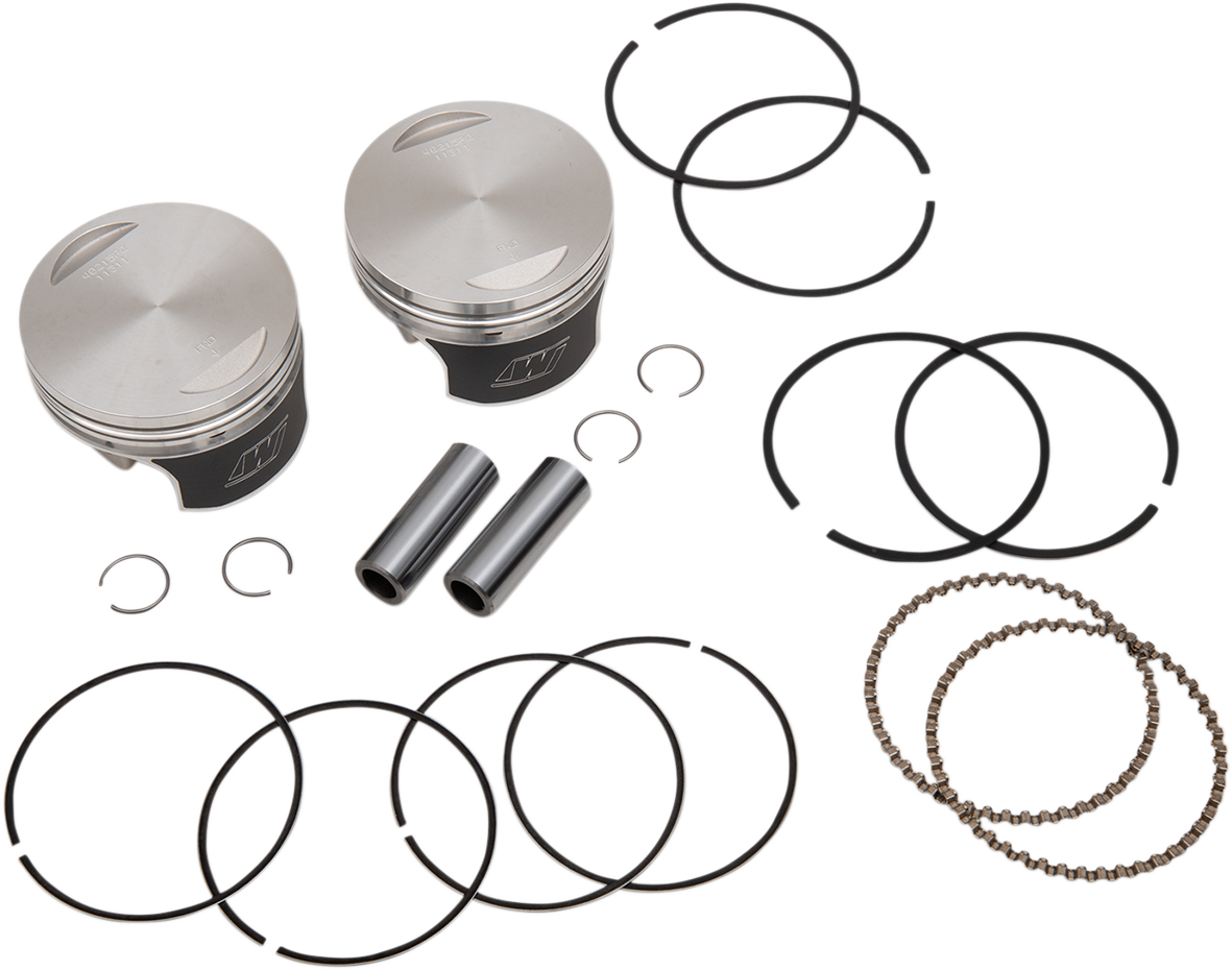 Tracker Series™ Piston Kit - Tracker™ Series Piston Kit - 3.518" - 1340 cc 80 Cubic Inch - +0.020" - Evolution [0903-1578] - Image 2