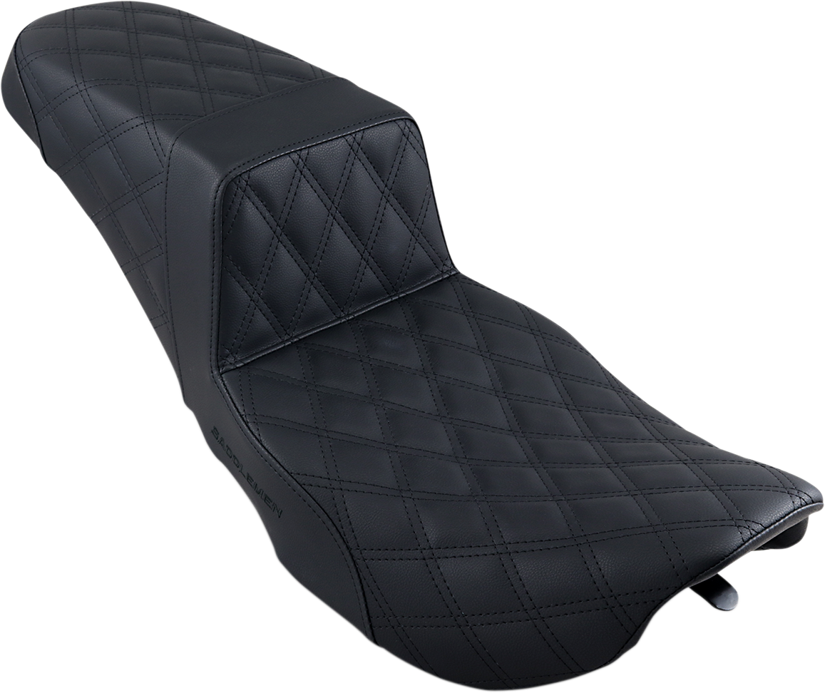 Step-Up Seat — Full Lattice Stitch - Step-Up Seat - Full Lattice Stitch - Black - FLHR/FLHX [0801-1101] - Image 2