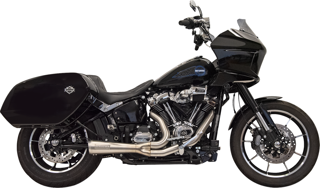 2-into-1 Ripper Exhaust System with Megaphone Muffler - Short - Chrome - M8 Softail [1800-2742] - Image 2