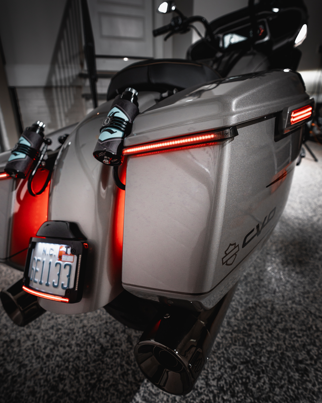 Dual Color LED Saddlebag Latch Lightz™ - LED Latch Lights - Saddlebag - Smoke Lens [2040-3234] - Image 2