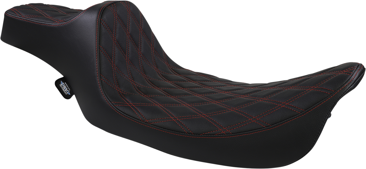 Extended Reach Predator III Seat - Double Diamond - Black w/ Red Stitching - FL '99-'07 [0801-1371]