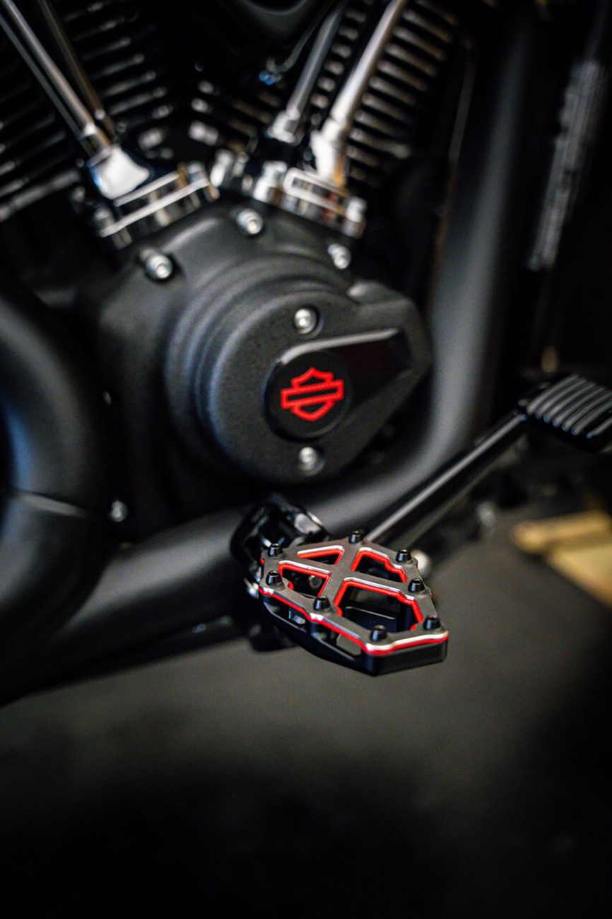 NXL Foot Pegs - Black w/ Red Accent [1620-2765] - Image 3
