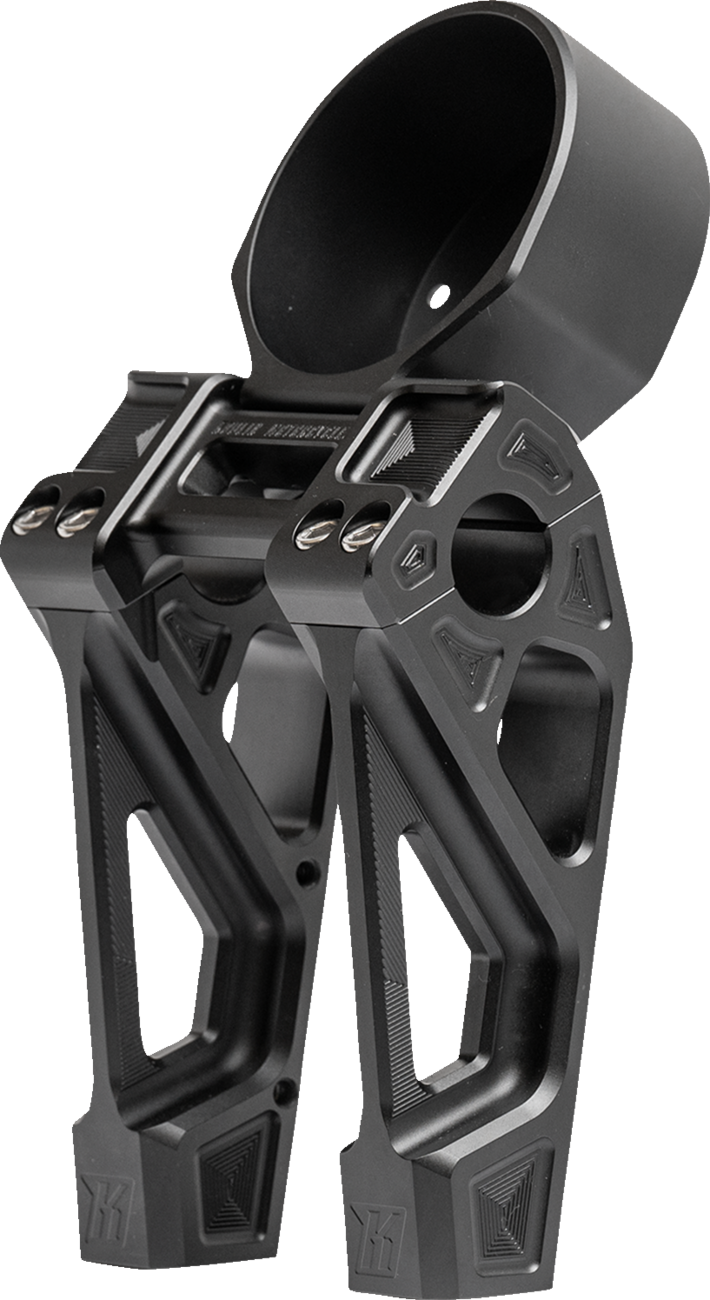 Fastback Risers - Includes Clamp - 6" - Black [0602-1460] - Image 2
