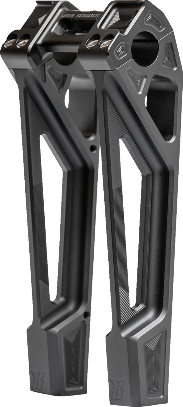 Fastback Risers - Includes Clamp - 10" - Black [0602-1458]