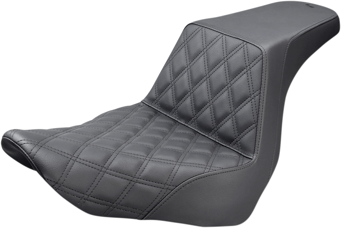 Step-Up Seat — Front Lattice Stitch - Step-Up Seat - Front Lattice Stitch - Black [0802-1035]
