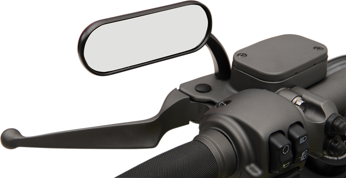 Micro-Mirror - Mirror - Micro - Mini - Side View - Oval - Black - Left [0640-0499] - Image 2