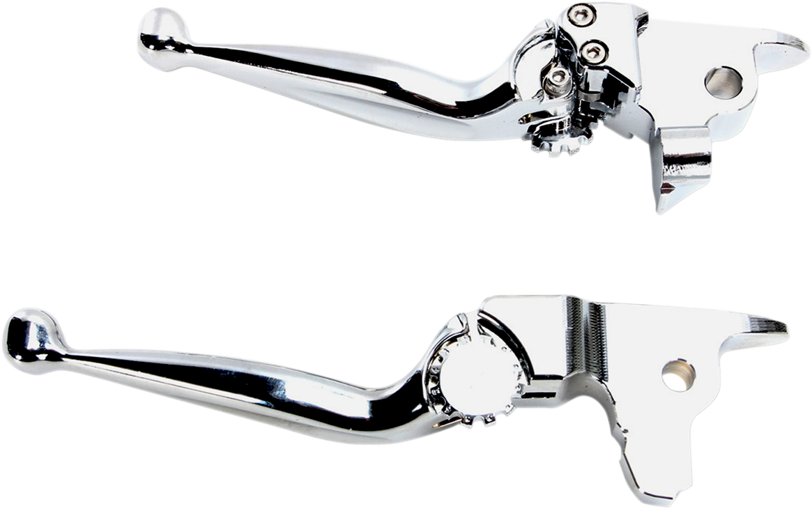 Journey Adjustable Lever Set for Harley Models - Chrome [0610-2034] - Image 2