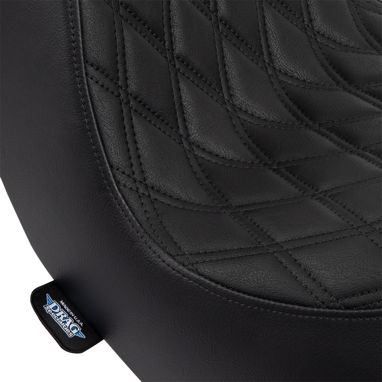 Predator III Seat - Predator III 2-Up Seat - Vinyl - Double Diamond - Black Stitching - FL/FX '18-'24 [0802-1491] - Image 8
