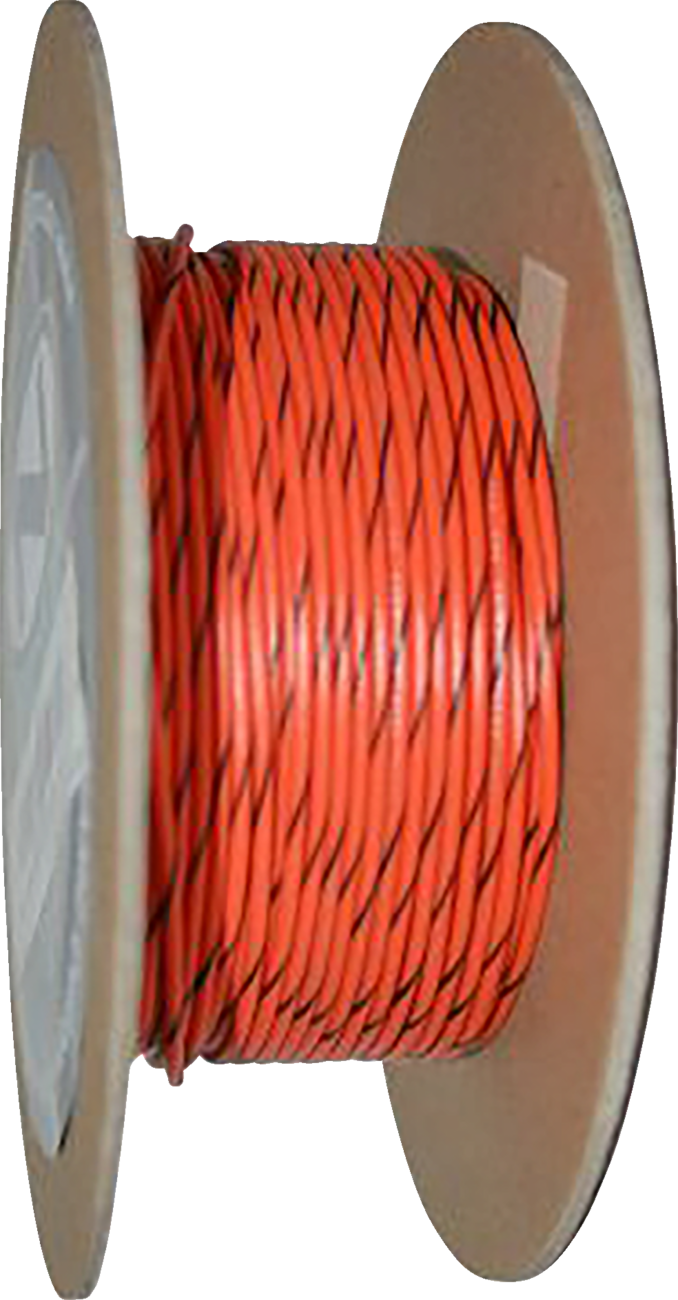 OEM Color Wire Spool - 100' Wire Spool - 18 Gauge - Orange/Black [2120-0517] - Image 2