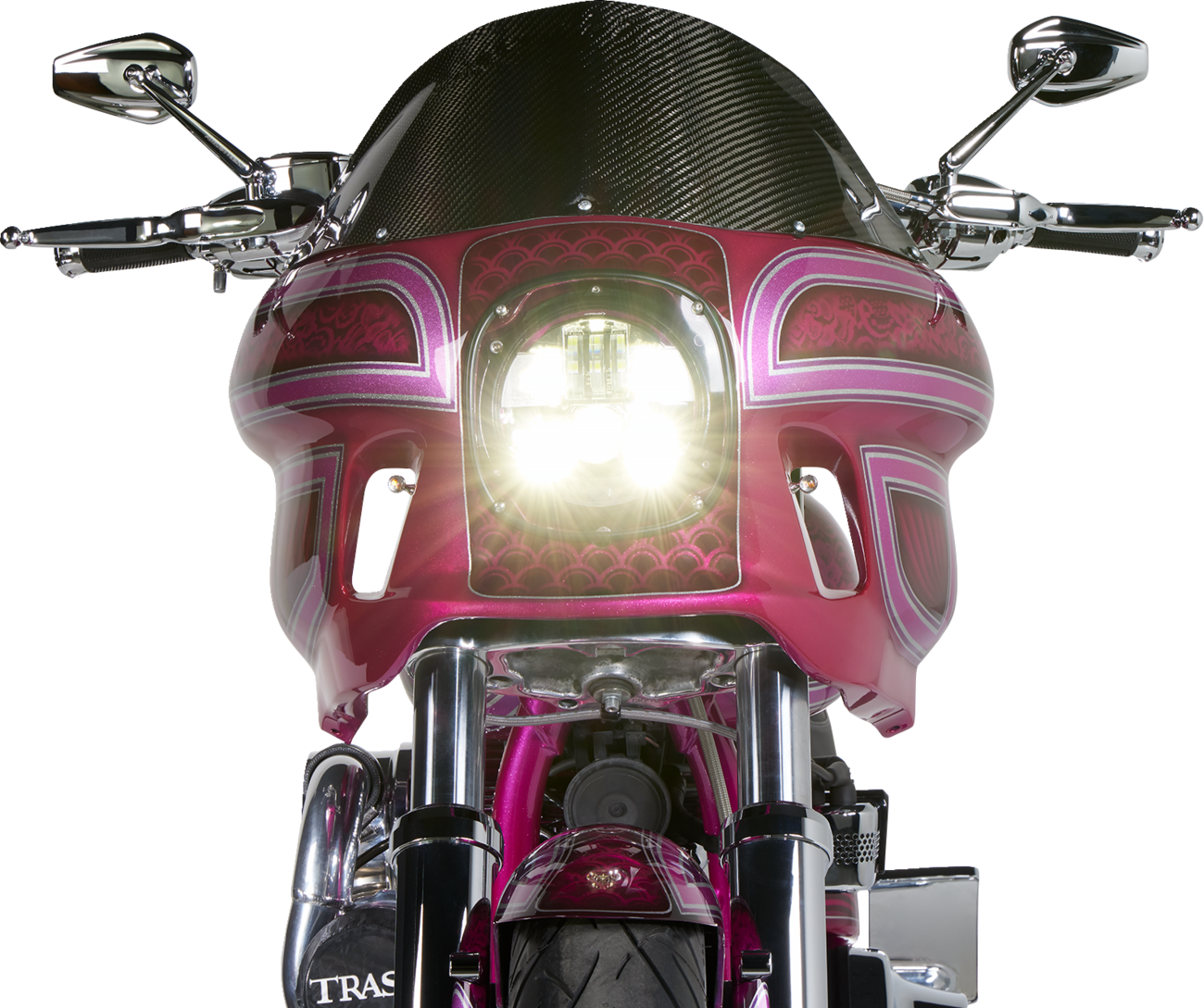 Mini Stocker Forged Mirror - Mirror - Mini/Stocker - Side View - Hexagon - Chrome - Left [0640-1393] - Image 3
