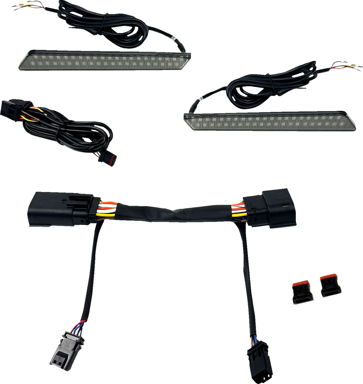 Dual Color LED Saddlebag Latch Lightz™ - LED Latch Lights - Saddlebag - Smoke Lens [2040-3234]