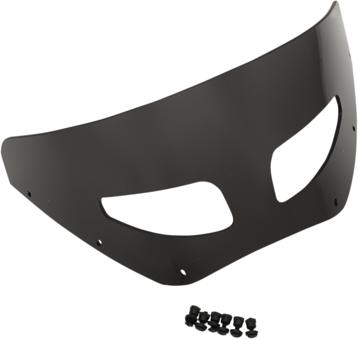 Road Warrior Windshield — Includes Vent - Road Warrior Windshield - Vented - Dark Black Smoke - 7" [2350-0457]